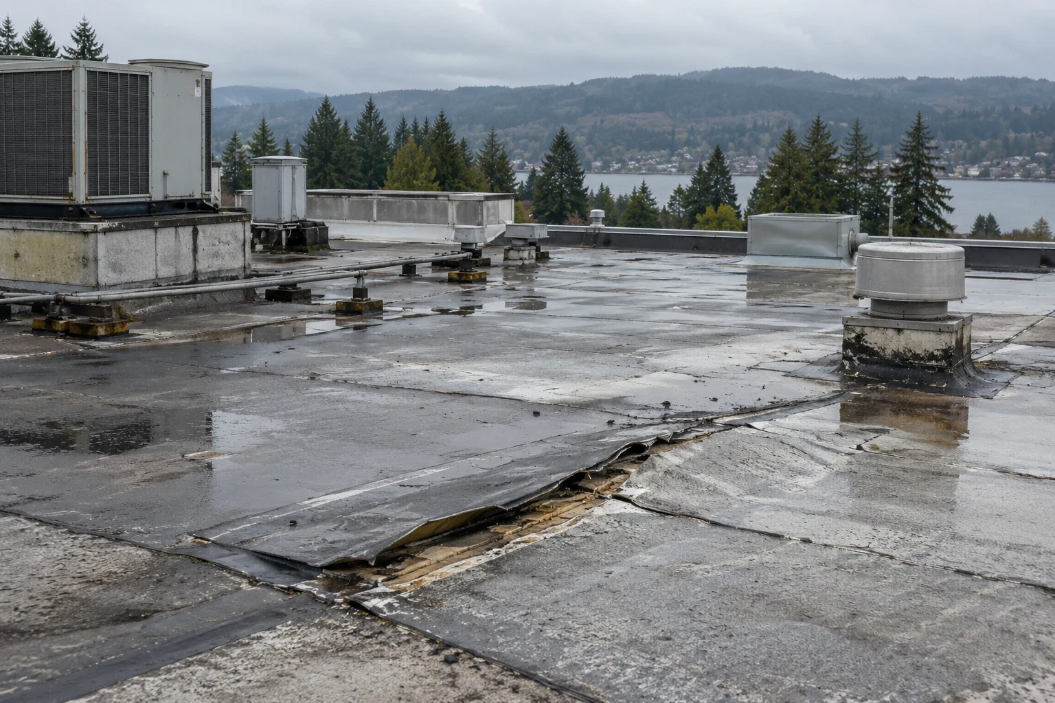 Commercial Roof Seam Failure Repair in Everett, WA