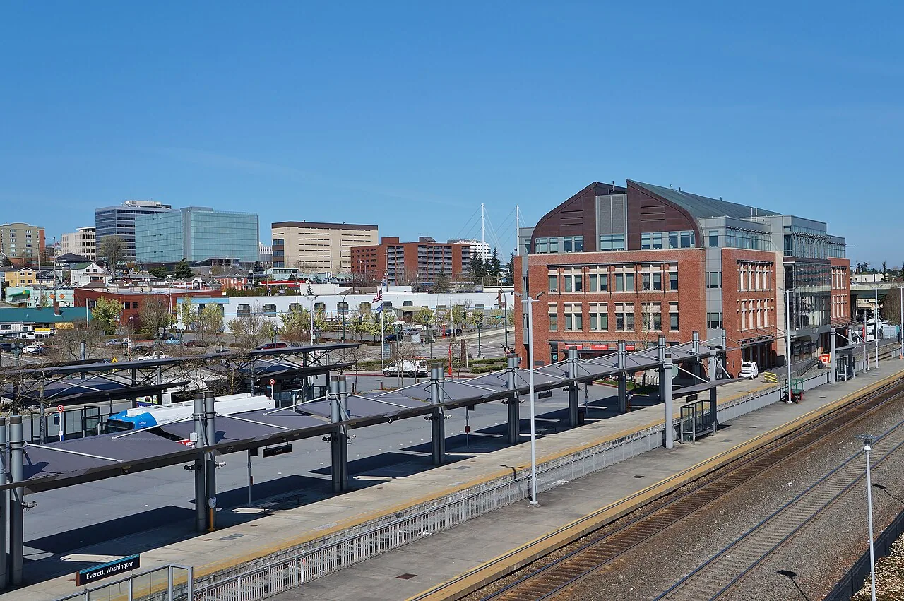 Downtown Everett and Everett Station